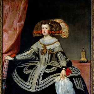 Portrait of Queen Mary Anne of Austria (Marie-Anne or Marianne of Austria