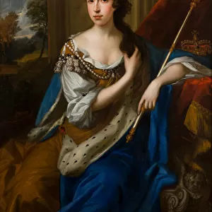 Portrait of Queen Mary II of Modena (1662-1694), c. 1682-91 (oil on canvas)
