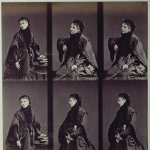 Portrait of Sarah Bernhardt (1844-1923) in town costume
