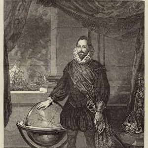 Portrait of Sir Francis Drake (engraving)