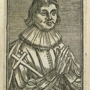 A portrait of Thomas Bushell, Frontispiece to The First Part of Youth Errors, 1628 (litho)