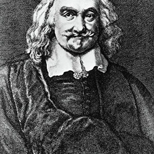Portrait of Thomas Hobbes (1588-1679) English Ppilosopher (engraving)
