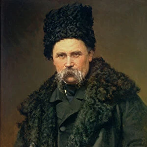 Portrait of the Ukranian Author Taras Grigorievich Shevchenko (1814-61), 1871 (oil