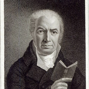 Portrait of William Hayley (litho) (b / w photo)