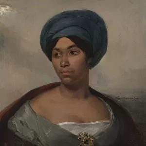 Portrait of a Woman in a Blue Turban, c. 1827 (oil on canvas)