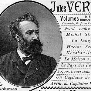 Portrait of the writer Jules Verne (1828-1905) in 1887