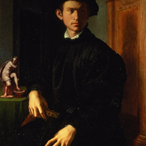 Portrait of a young man, c. 1532-40 (oil on panel)