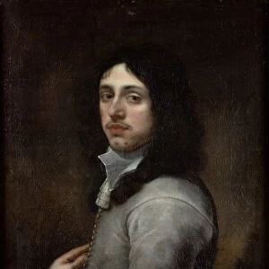 Portrait of a Young Man Dressed in Grey (oil on canvas)