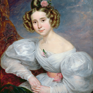 Portrait of a young woman, c. 1833-34 (oil on canvas)