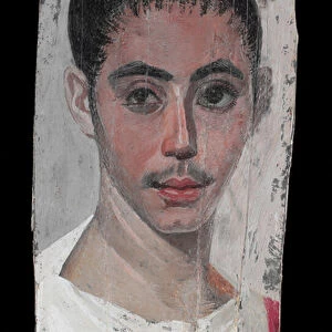 Portrait of a Youth with a Surgical Cut in one Eye, 190-210 AD