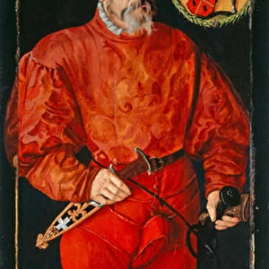 Portrait of the Zurich Standard-Bearer Jacob Schwytzer, 1564 (oil on wood)