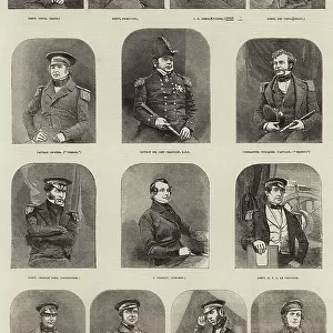 Portraits of Captain Sir John Franklin, and his Crew (engraving)