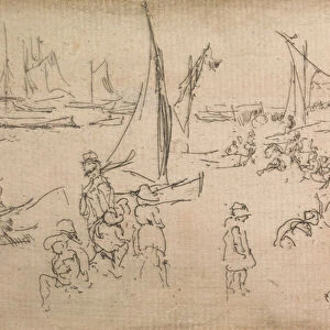 Portsmouth Children, from a set of twelve etchings entitled The Naval Review, 1887 (etching)