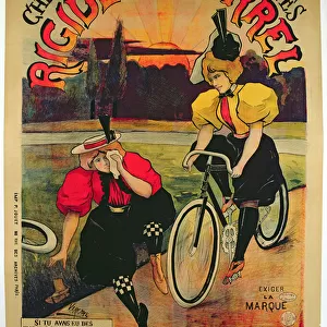 Poster advertising Borrel shoes for bicycles, c. 1900 (colour litho)