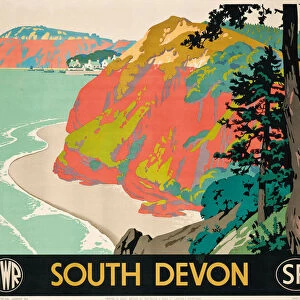 Poster advertising South Devon, 1946 (colour lithograph)