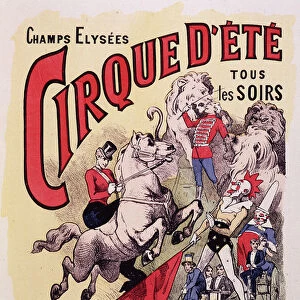 Poster for Cirque d Ete des Champs-Elysees, 1889