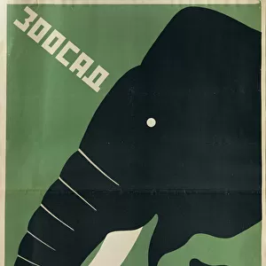 Poster for the Leningrad Zoo, 1928 (colour litho)