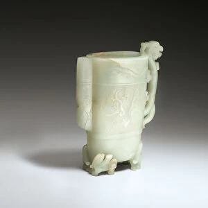 Pouring Vessel, 17th-18th century (green jade)