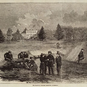 The Practical Military Institute, at Sunbury (engraving)