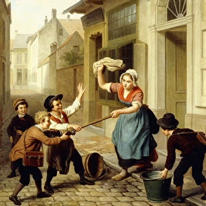 The Pranksters, 1866 (oil on canvas)