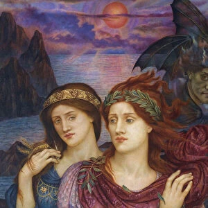 Pre-Raphaelite paintings : The Vision, 1914 par De Morgan, Evelyn (1855-1919), 1914