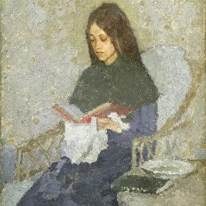 The Precious Book, c. 1916-1926 (oil on canvas laid on panel)