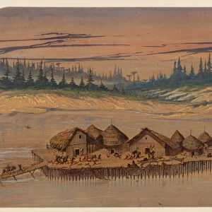 Prehistoric Village, 1871 (w / c on paper)