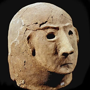 Prehistory: terracotta head from the necropolis of Cancelli