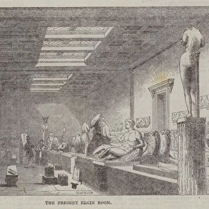 The Present Elgin Room at the British Museum (engraving)