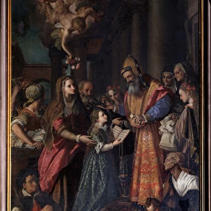 Presentation of Mary at the temple (Painting, 16th century)