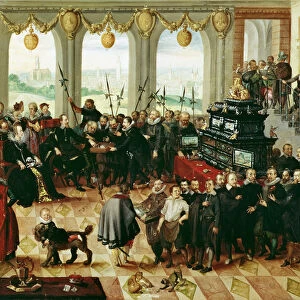 Presentation of the Pomeranian Kunstschrank to Duke Philip II of Pomerania-Stettin