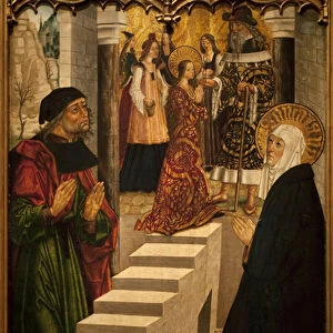 Presentation of the Virgin at the temple. Painting by a master of Burgos
