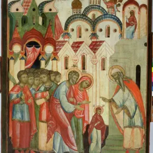 Presentation of the Virgin in the Temple (tempera on panel)