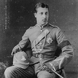 Prince Albert Victor, Duke of Clarence and Avondale, 1885 (b / w photo)