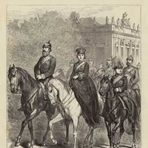 The Prince and Princess Imperial of Prussia and their Eldest Son (engraving)