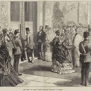 The Prince of Wales opening the New Townhall at Bolton (engraving)