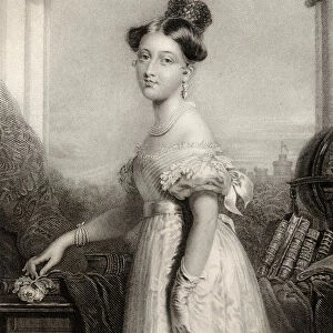Princess Alexandrina Victoria of Saxe-Coburg, engraved by J