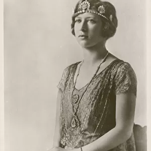 Princess Mary, Viscountess Lascelles (b / w photo)