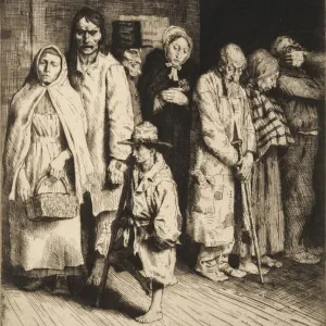 Print of The Cause of the Poor etching Print of The Cause of the Poor etching