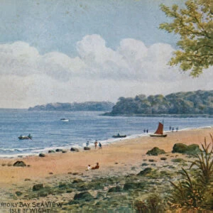 Priory Bay Sea View, Isle of Wight (colour litho)