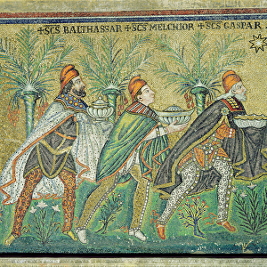 The procession of the three kings (mosaic)