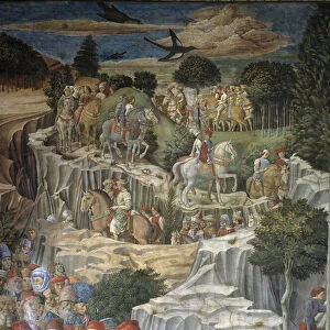 Procession of the Magi with Laurent the Magnificent(fresco, 15th century)