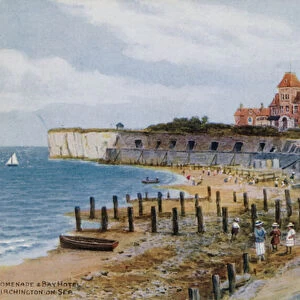 Promenade and Bay Hotel, Birchington-on-Sea (colour litho)