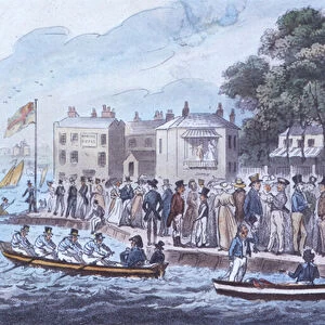 The Promenade at Cowes, 1825 (print)