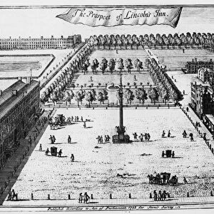 The Prospect of Lincolns Inn, 1720 (etching)
