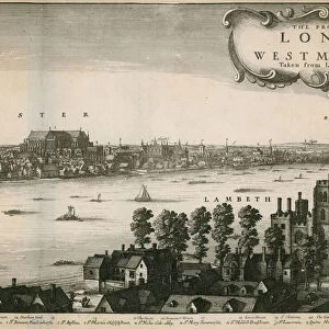 The prospect of London and Westminster taken from Lambeth (engraving)