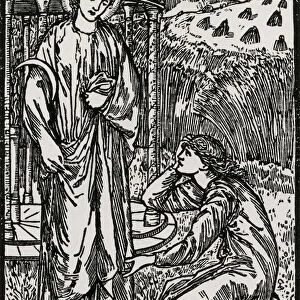 Psyche and Ceres, 1866 (woodcut)