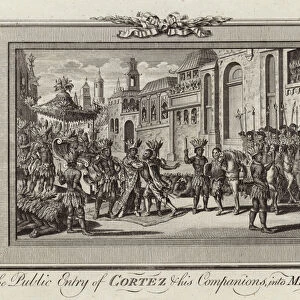 The public entry of Cortez (engraving)