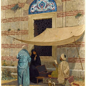 Public Scribe - Peinture de Osman Hamdi Bey (1842-1910) - 1910 - Oil on canvas - 110x77