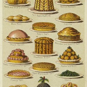 Puddings (colour litho)